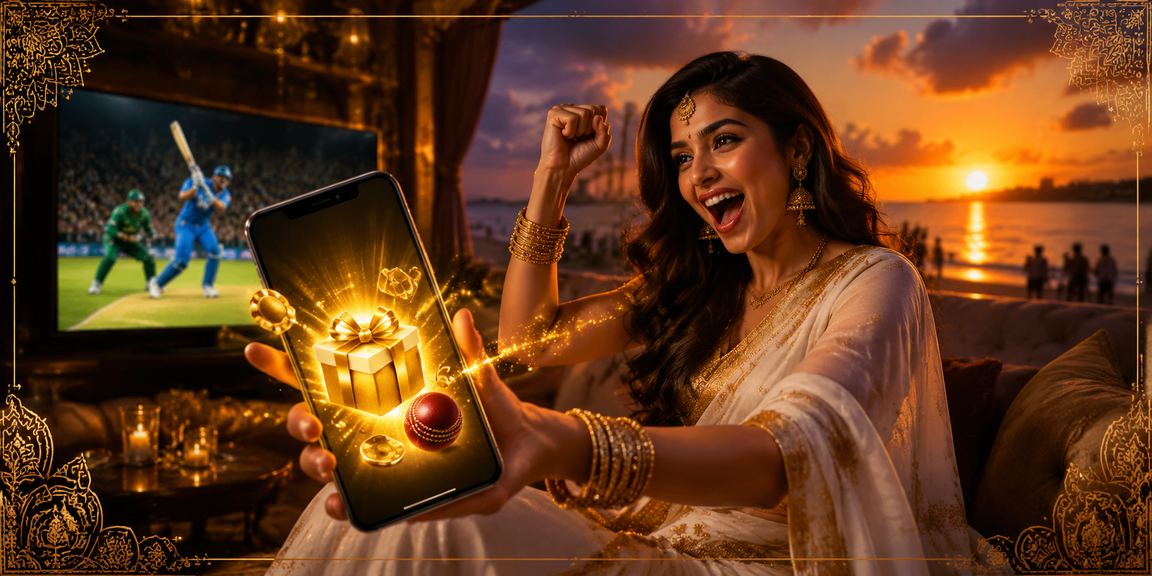 Person using mobile phone for live sports betting in India